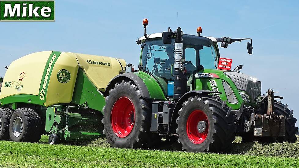 2019 | Fendt 722 + Krone BigPack 1270 | Balen persen | Loonbedrijf Post | Eemnes | NL.