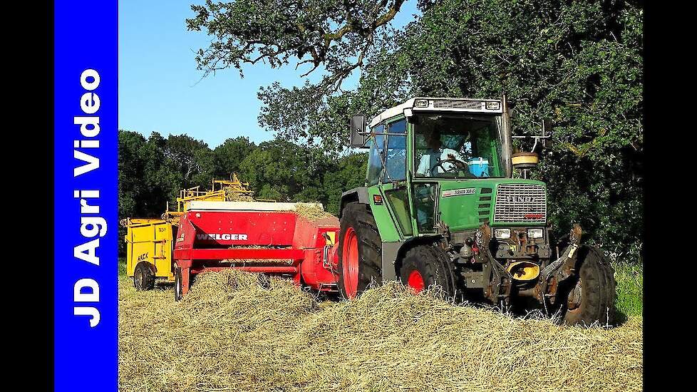 Fendt 308 + 410 | Welger + Hack | Pressing bales | Balen persen + laden | Overeem Staverden | 2019