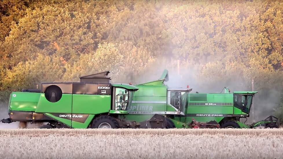 Deutz Fahr combines persen en trekker in actie Trekkerweb