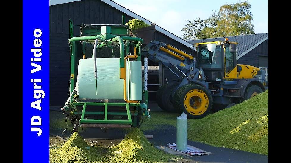 Maisbalen persen 2019 | Orkel MP2000 + Werklust | Pressing maize bales | Frens Elspeet | John Deere