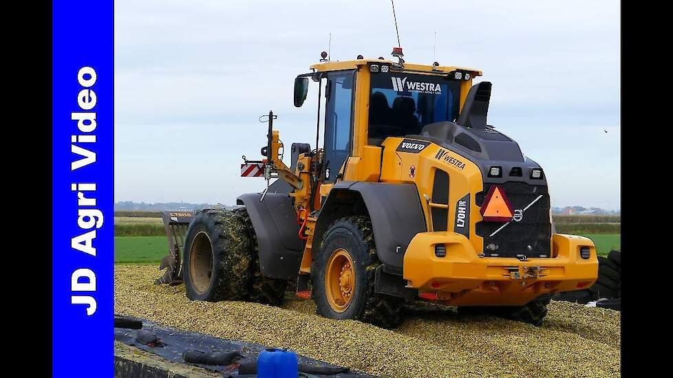 Maishakselen 2019 | 2x Volvo L70H | Claas + John Deere 6215R | Westra BV Franeker | Harvesting maize