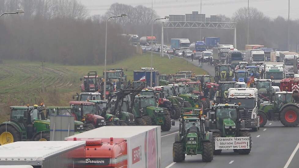 Protestactie van de boeren en bouwers 18-12-2019