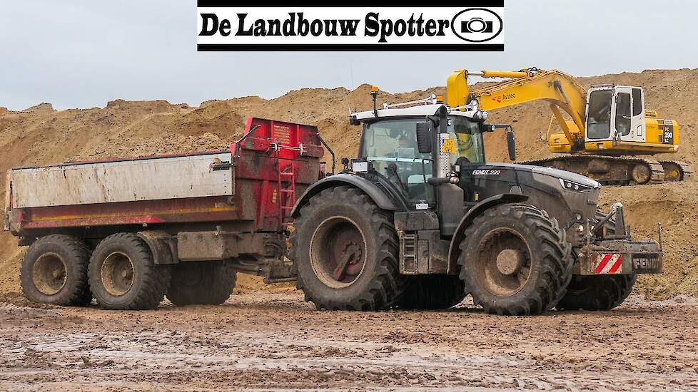 Sand Transport 2020 | Case Optum 270 + Fendt 930 Black S6 | In The Mud | Avitec en Grobu Agroservice
