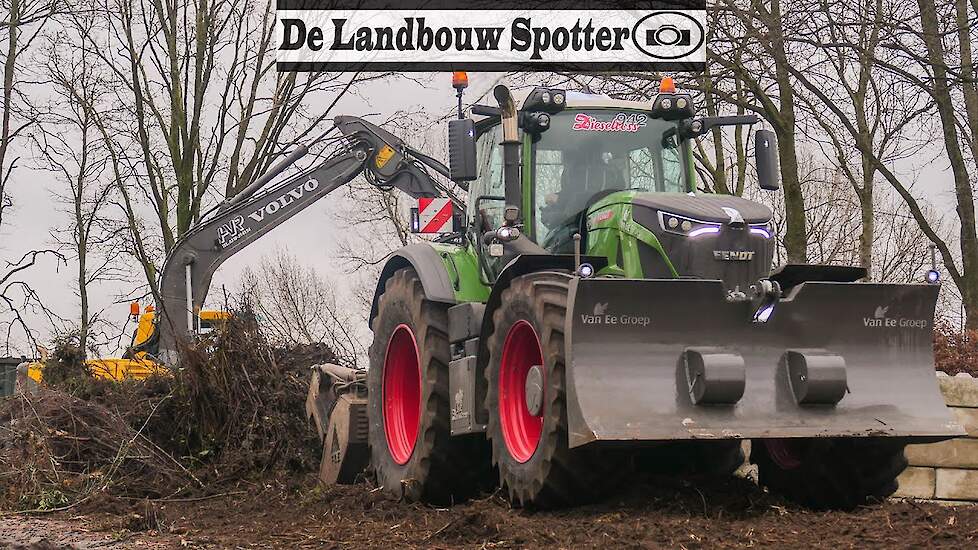 Crushing Wood 2020 | Van Ee Groep | Fendt 942 Vario Gen 6 + Volo EW 1408 | Klepelen