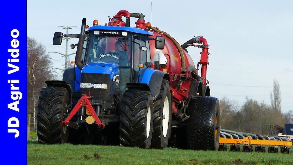 Mestseizoen 2020 | New Holland TM175 | Injection slurry | Mest injecteren | v Klompenburg Hulshorst