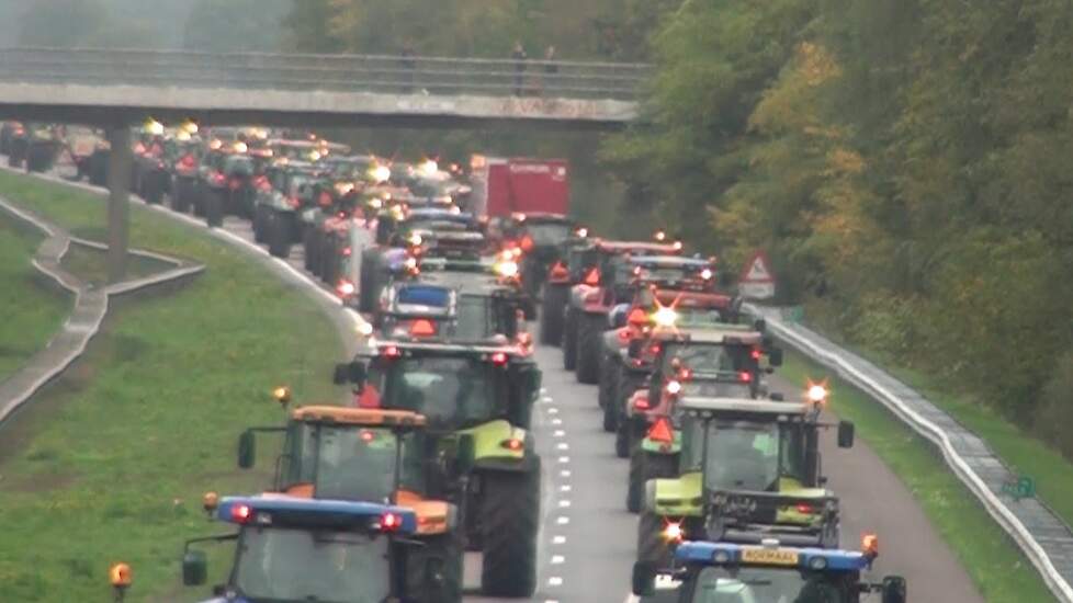 Boerenalarm over de snelweg 14-10-2019 Drenthe