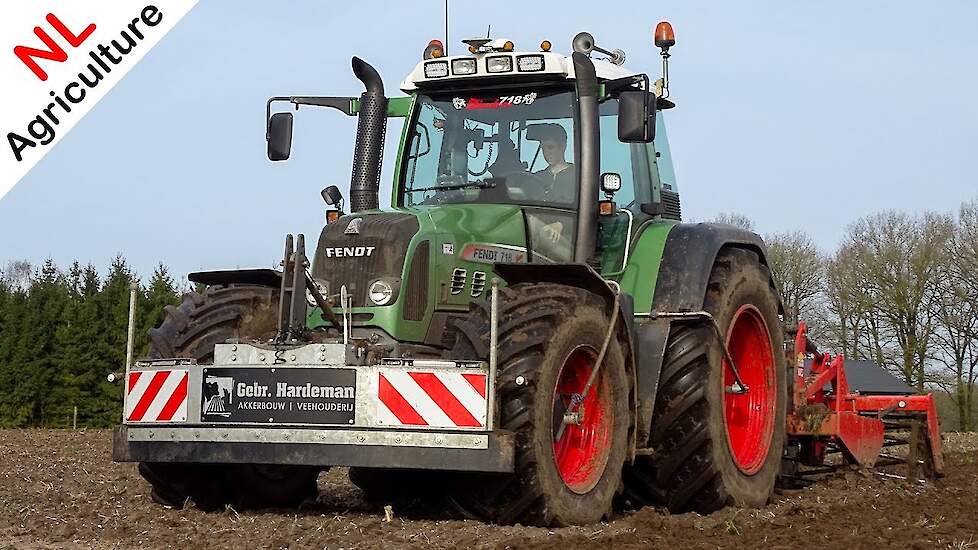 Deep cultivating 2020 ● Fendt 718 Vario + Hekamp ● Diepwoelen ● Gebr. Hardeman.