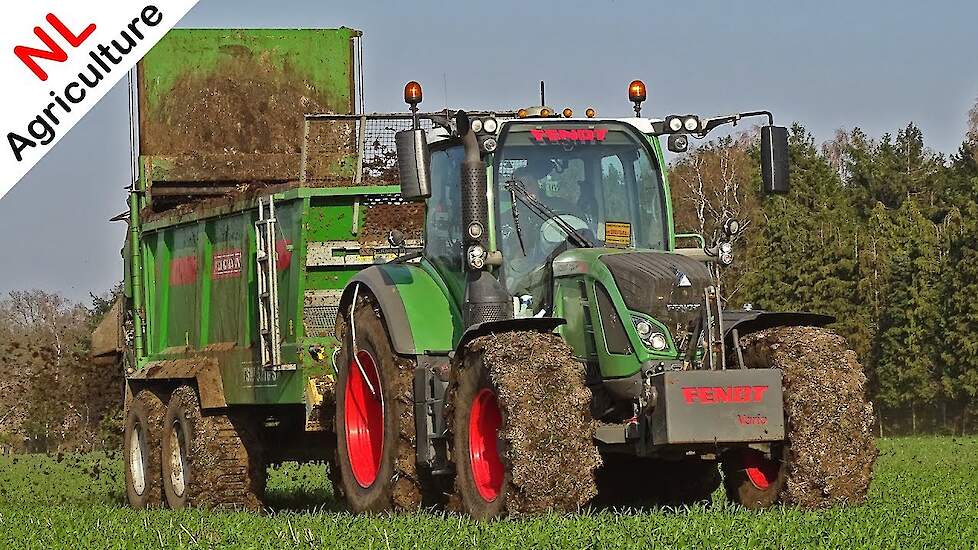 Spreading manure 2020 ● Fendt 724 Vario + Bergmann ● Mest strooien ● Geresteijn ● Wekerom.