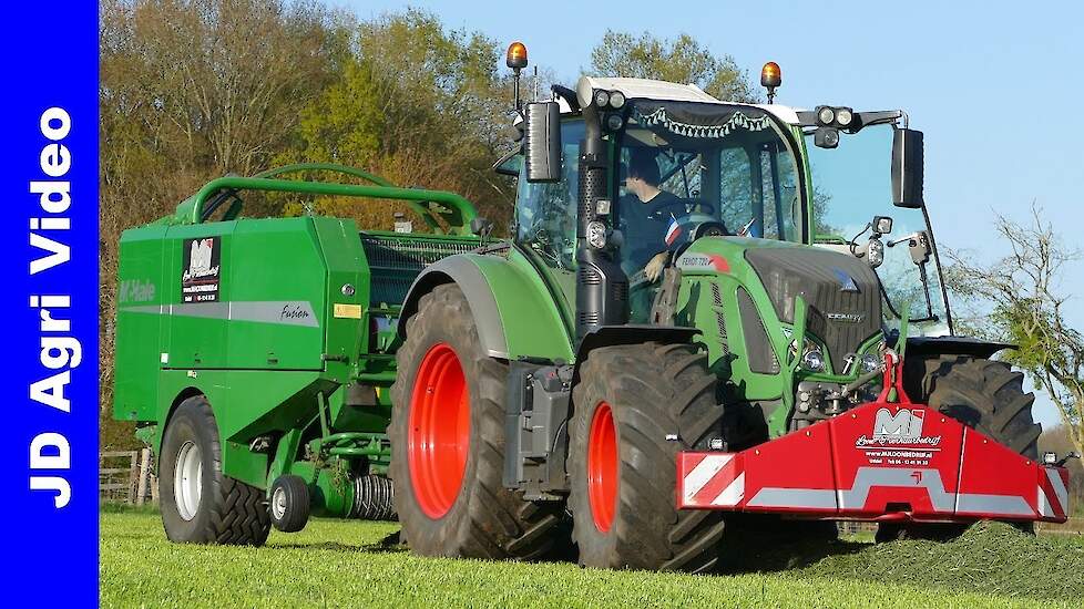 Balen persen 2020 | Fendt 720 + McHale | Pressing and wrapping bales | MJ Uddel | Ballen pressen
