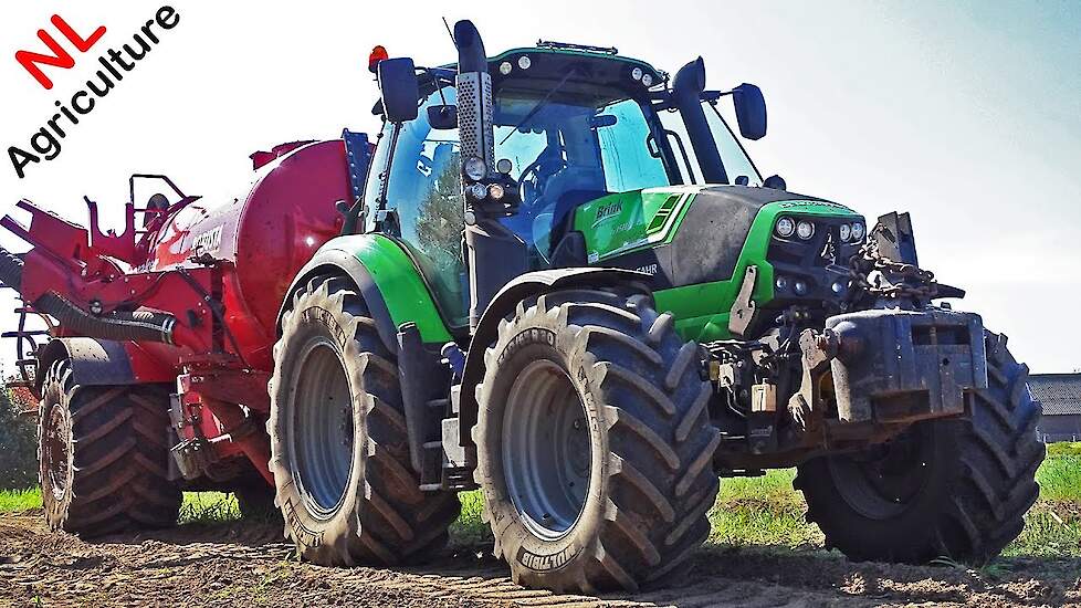 Injecting slurry 2020 ● Deutz-Fahr Agrotron 6190 TTV Warrior ● Bouwland bemesten ● Van den Brink.