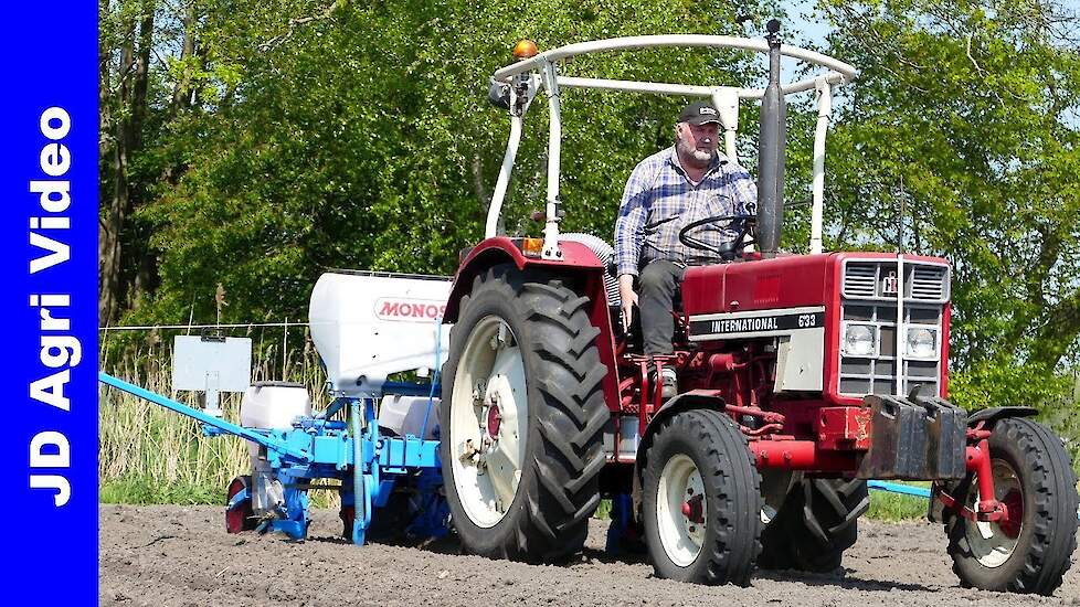 2020 | International 633 + Monosem | Mais zaaien | Seeding maize | Mais aussaat | Busweiler Nunspeet
