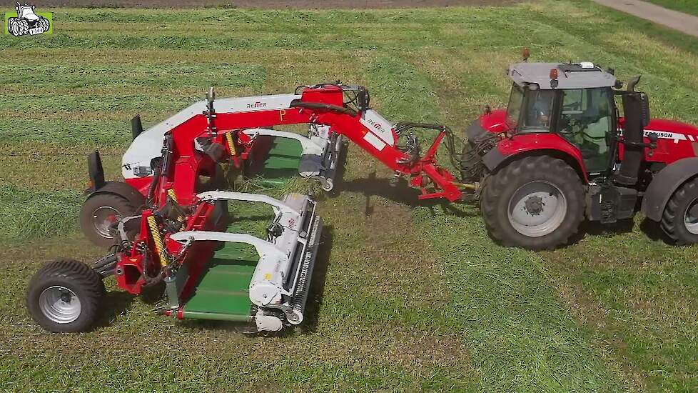Massey Ferguson 7718 met Reiter Respiro R9 Profi bandhark