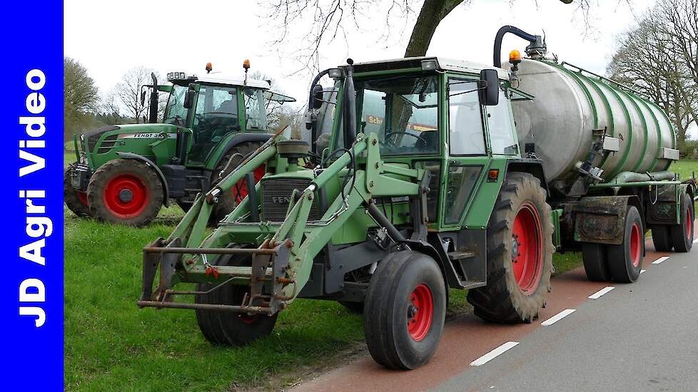 Fendt 310 Vario + Fendt Farmer 306LS | Bouwland bemesten | Injection slurry | Gülle | Elspeet | 2020