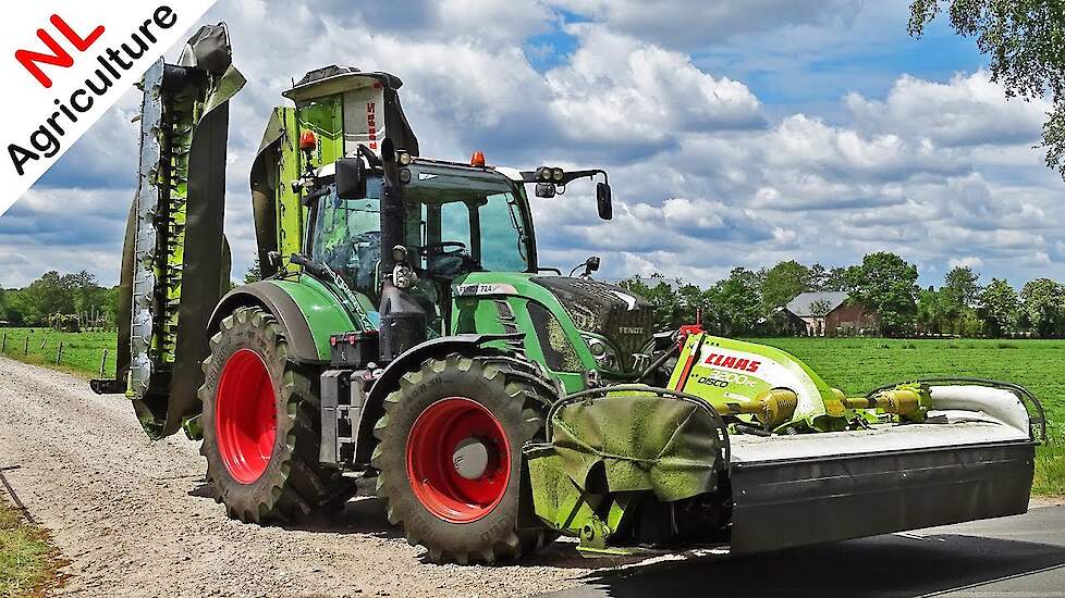 Mowing grass 2020 ● Fendt 724 Vario + Claas triples ● Gras maaien ● Donselaar.