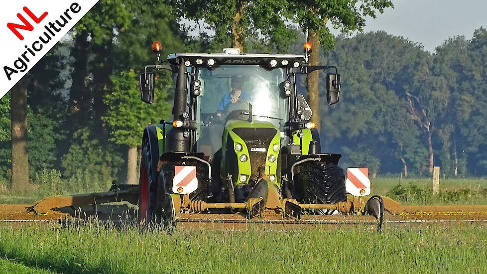 Mowing grass 2020 ● Claas Arion 660 + Claas triples ● Gras maaien ● Lagerweij Renswoude.