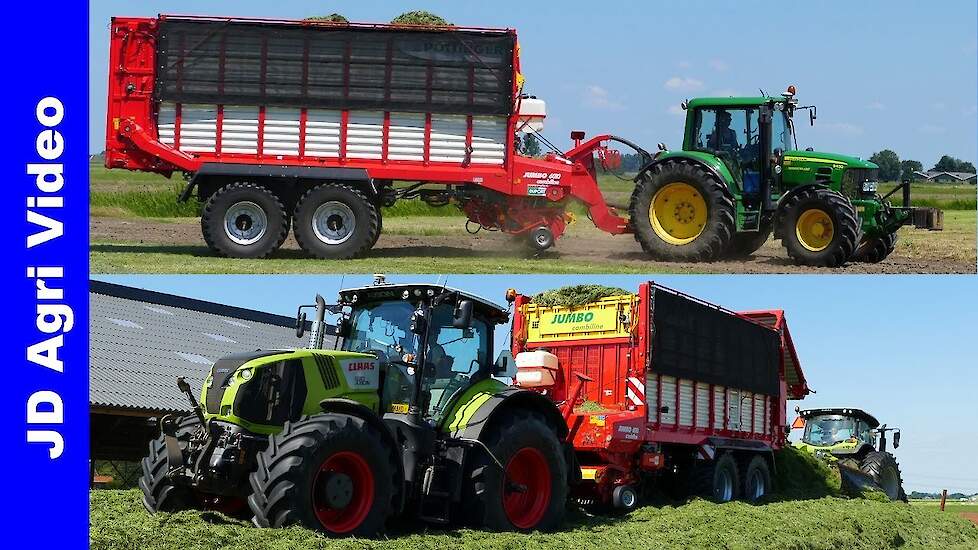Claas Arion + Axion + John Deere 6430 | Gras inkuilen | Grass silage | Doornewaard Oosterwolde |2020