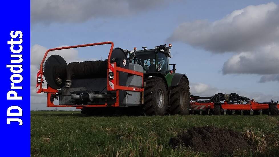 2017/Fendt 718/Schouten/Sleepslang bemesten/Injection slurry/ten Hove/Kamperveen/Gülle ausbringen/