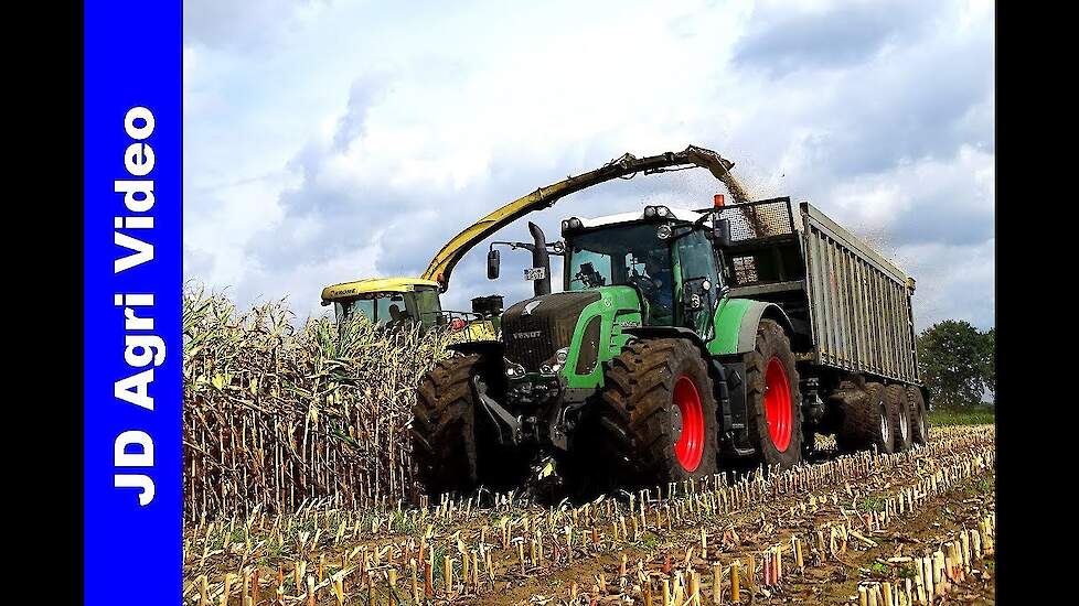Maishäckseln | Mais hakselen  2018 | Krone BigX 700 | Transport XL | Lüpken (D) | Fendt 936+920