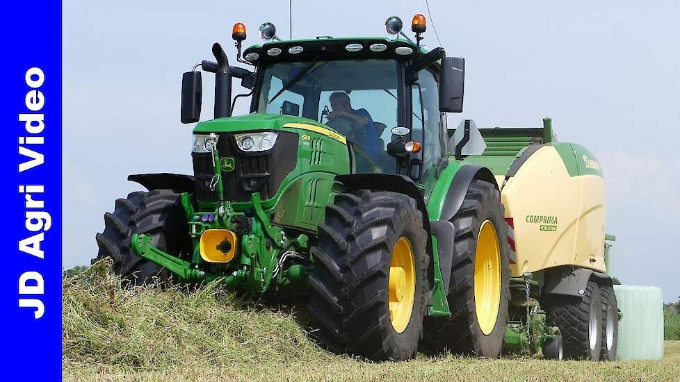 NEW Krone Comprima CF155XC Plus | John Deere | Balen persen | Pressing bales | G J v/d Berg Nunspeet