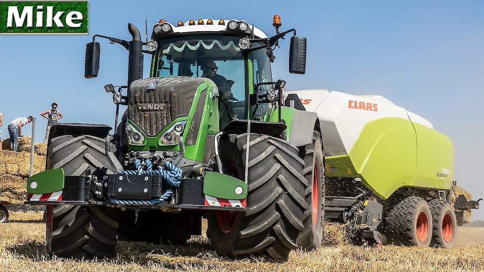 2020 | Straw Baling with Fendt 828 w/ Claas Quadrant 5200RC | Jan Bakker.