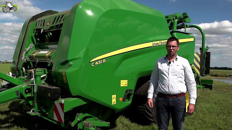 John Deere C451R pers-wikkel combi met variabele perskamer