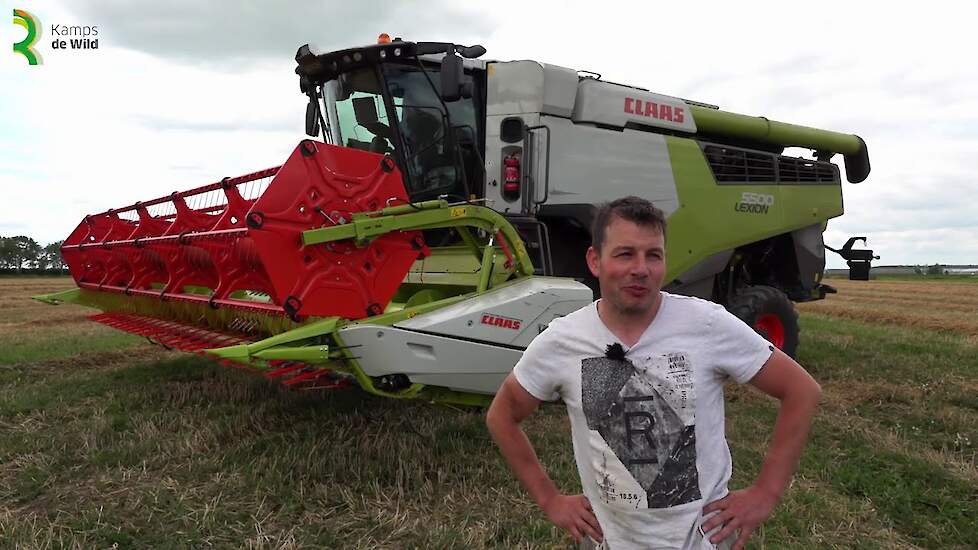 Claas Lexion 5500 Terra Trac is op demotour