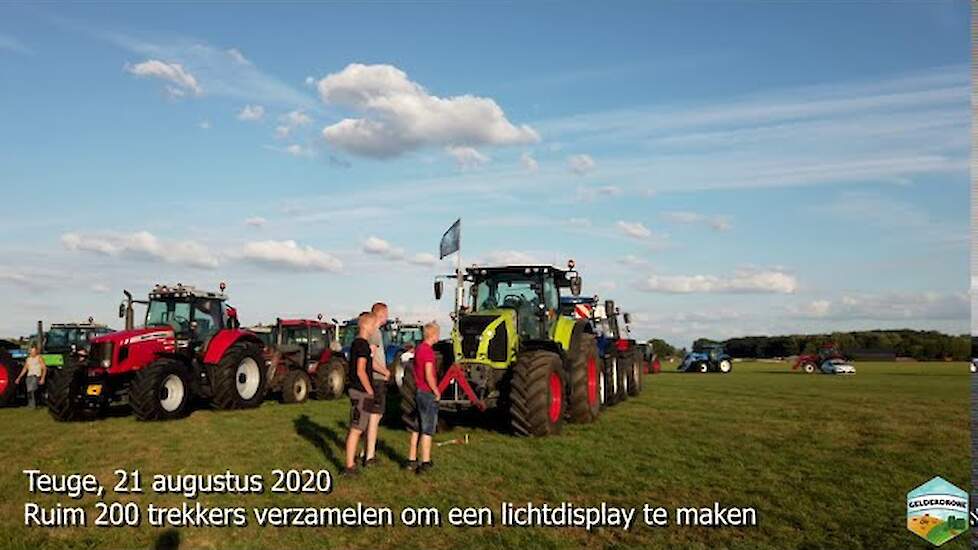 Verlicht trekker display in Teuge 21-08-2020