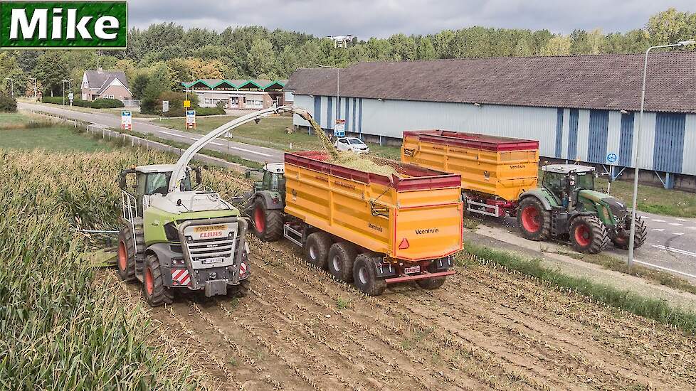 Mais hakselen 2020 | Claas Jaguar 960 - Fendt's with Jan Veenhuis Mega Silagekippers | Stassen.
