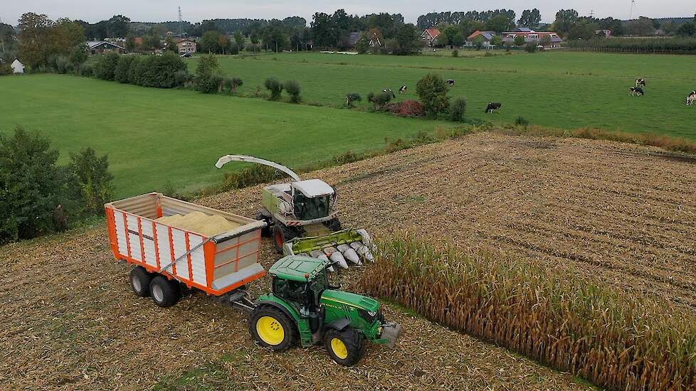 Claas Jaguar maiskolvenschroot hakselen loonbedrijf Jan Rauw &Zn