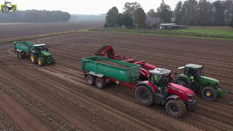 Rooien met de Grimme GT170 wagenrooier