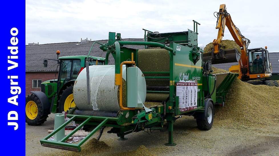 Maisbalen persen 2020 | Orkel MP2000+O&K+Wacker | Pressing maize bales | Frens & Bloemendal Elspeet