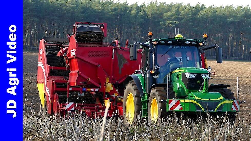 Aardappels rooien | Grimme | John Deere 6130R + 6820 | Versteeg Uddel | Harvesting potatoes | 2020