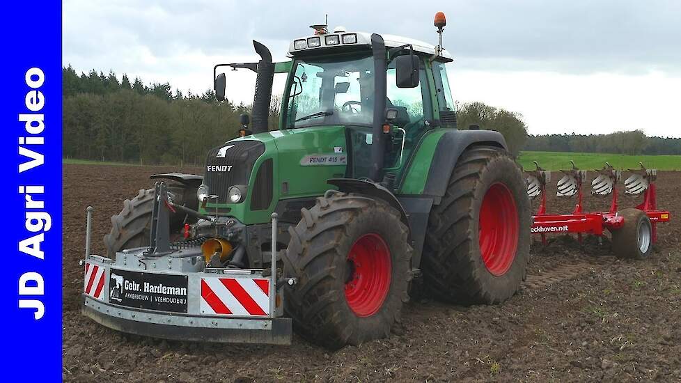 Fendt 415 + Ovlac Eco 8 | Ploegen | Ploughing | Gebr. Hardeman Harskamp | Pflügen | 2020