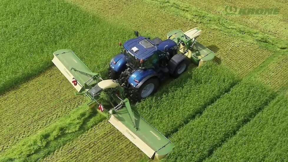 Krone EasyCut maaiers met het Krone Collect-systeem