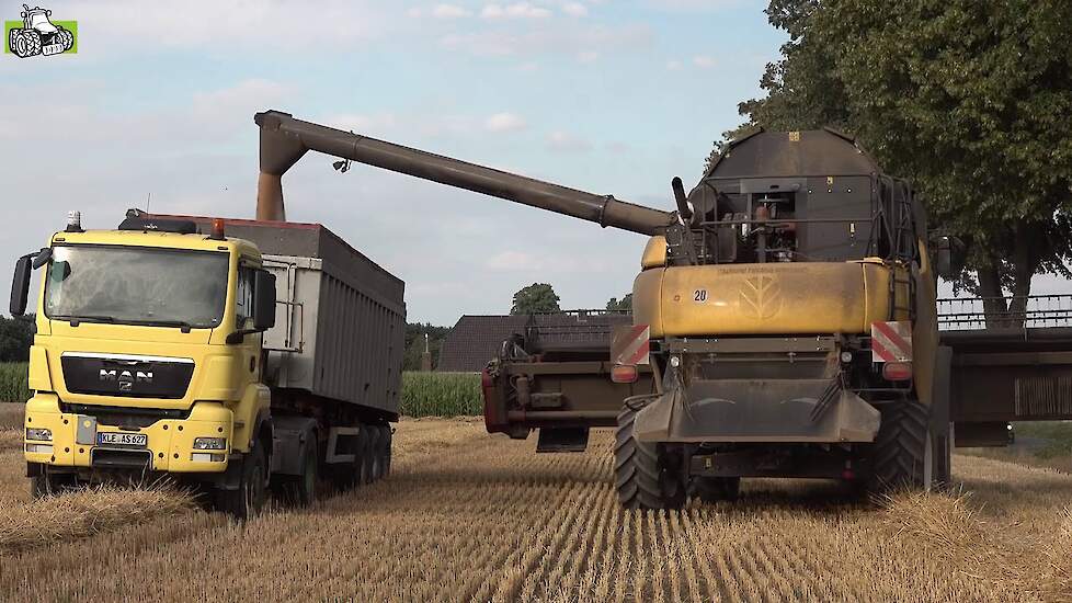 New Holland CR 980 in de tarwe