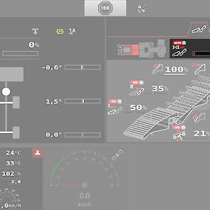 Speetronic-Web houdt de automatische toerentalregeling van de zeefbanden in, afhankelijk van de rijsnelheid.