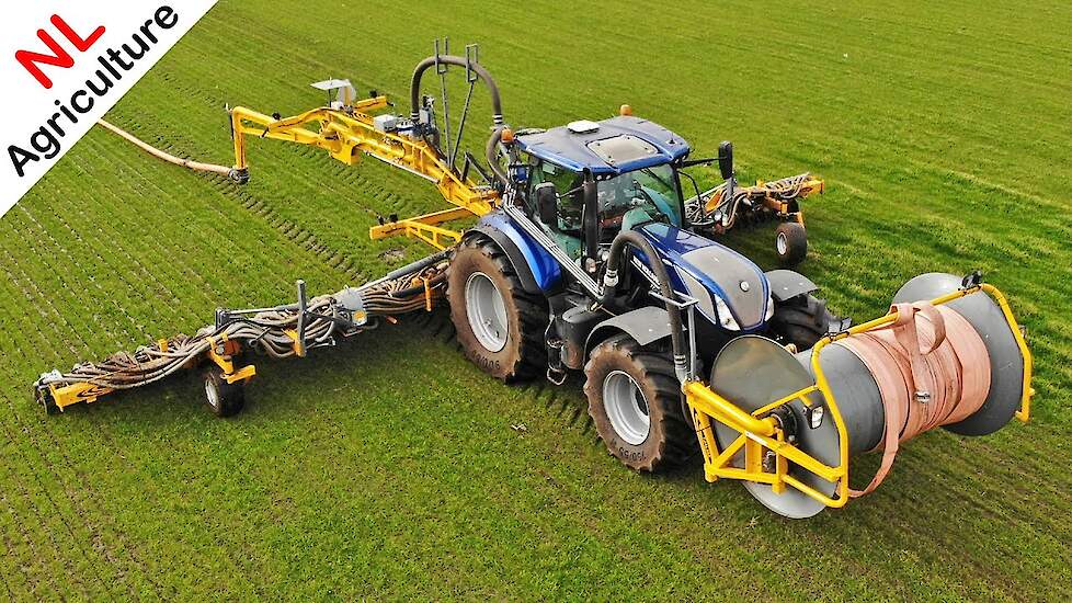 Injecting slurry 2021 ● New Holland T7.230 Blue Power + Tjalma ● Sleepslang bemesten ● Donselaar.