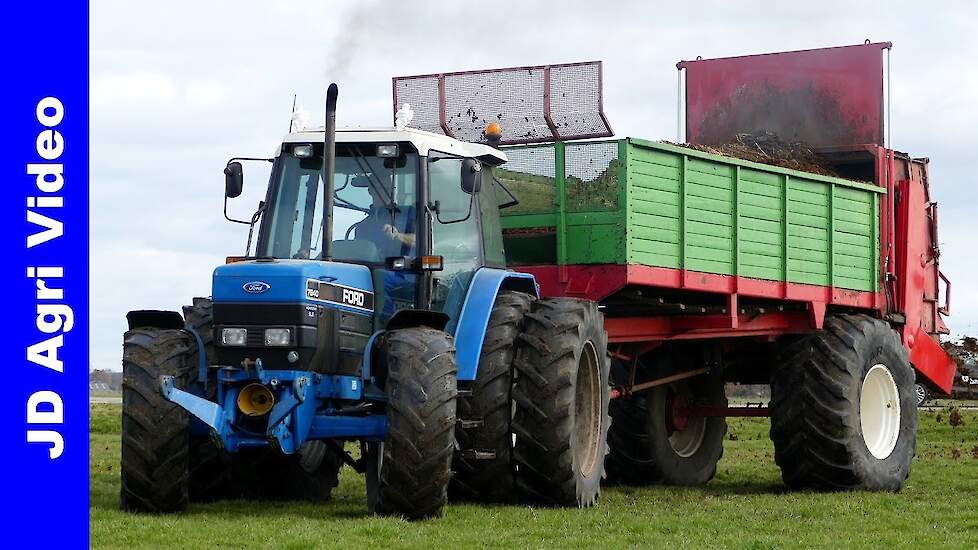 Ford 7840 + Hawe | Manitou | Mest strooien | Spreading manure | Mist streuen | Vlijm Nunspeet | 2021