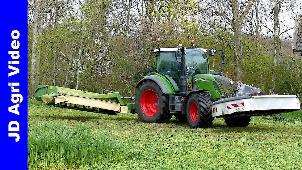 2021 | Fendt 313 + Krone | Rogge maaien | Mowing rye | Roggen mähen | van de Veen Nijkerk