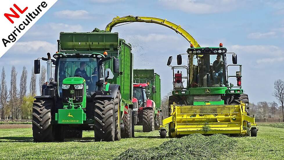 Grass Silage | Gras hakselen met John Deere 7480i ProDrive | Van Den Top | 2021