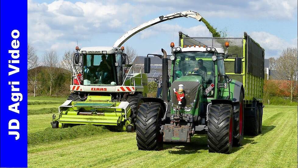 Claas + Fendt 826 + Doosan | Gras hakselen | Grass silage | Gras häckseln | van Spijkeren Doornspijk