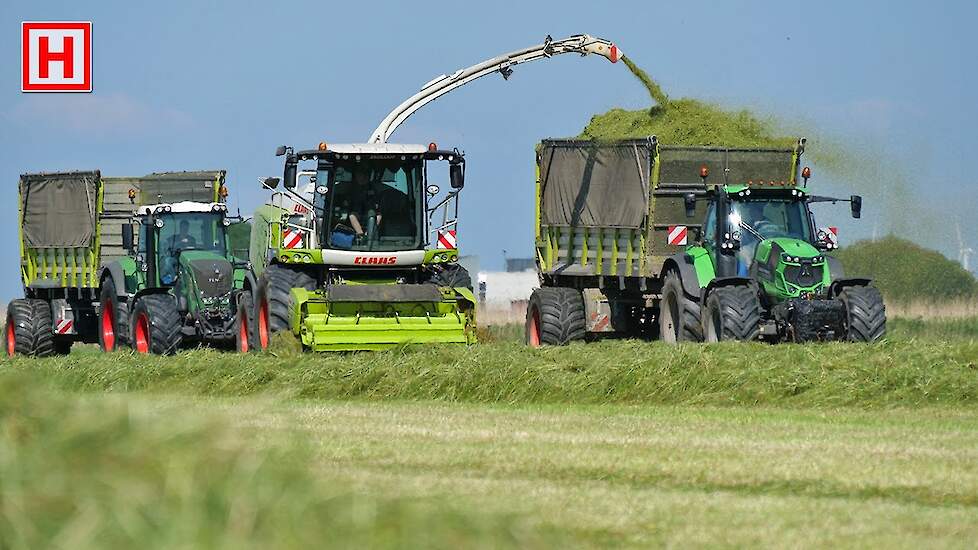 2021 | Gras hakselen + kuilen | Grass silage + Pit work | Loonbedrijf Hut | Claas | Deutz | Fendt