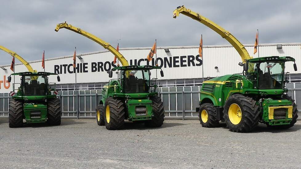 Klaarmaken voor online veiling in Meppen van Ritchie Bros