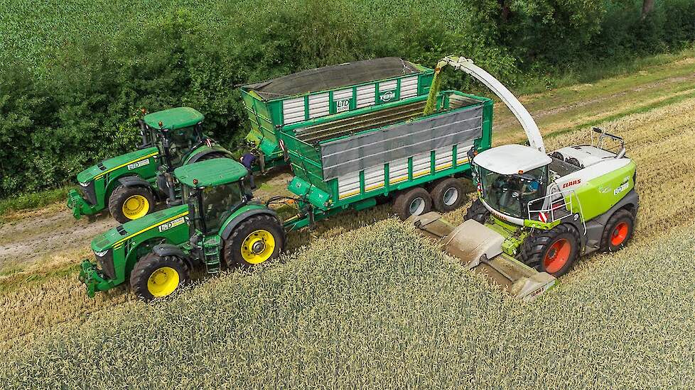 GPS Silage  with 3x John Deere 8R | LTD H&ouml;lscher GmbH