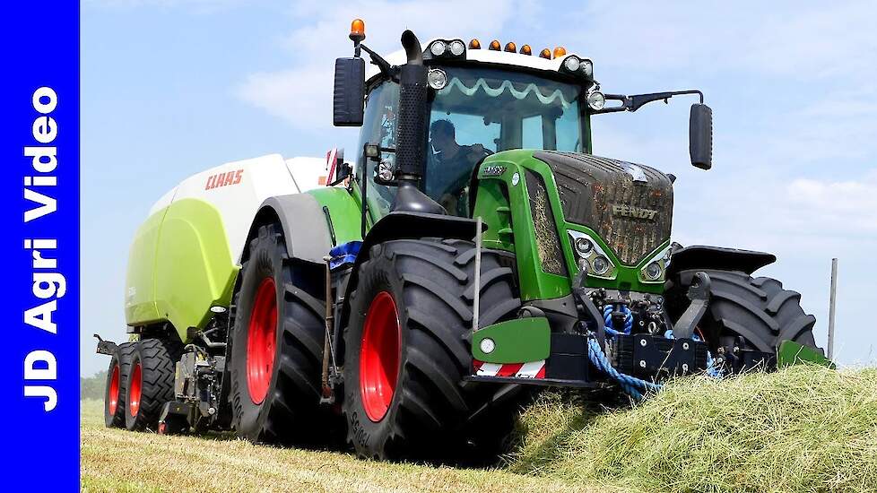Fendt 828 + 211 | Claas Quadrant 5200RC | Kuhn | Balen persen | Pressing bales | Jan Bakker Dronten