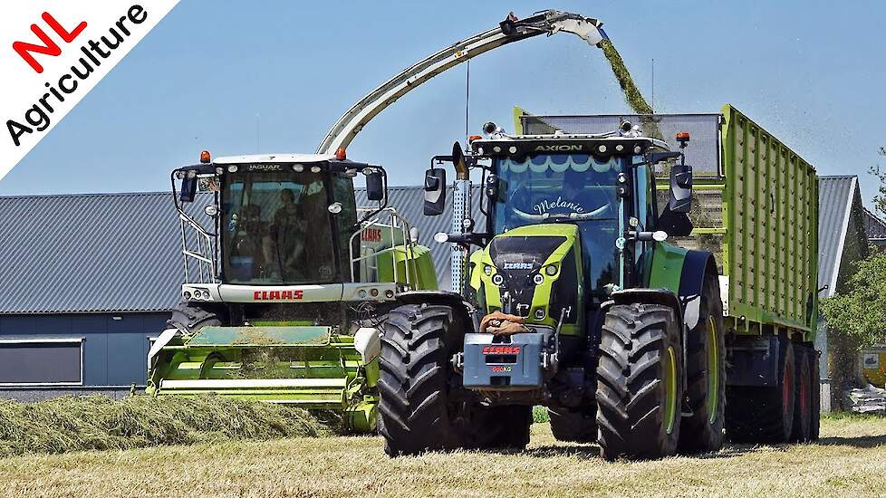 2021 | Gras hakselen met Claas Jaguar + Axion 150.000 + Fendt | Pleizier & Timmer
