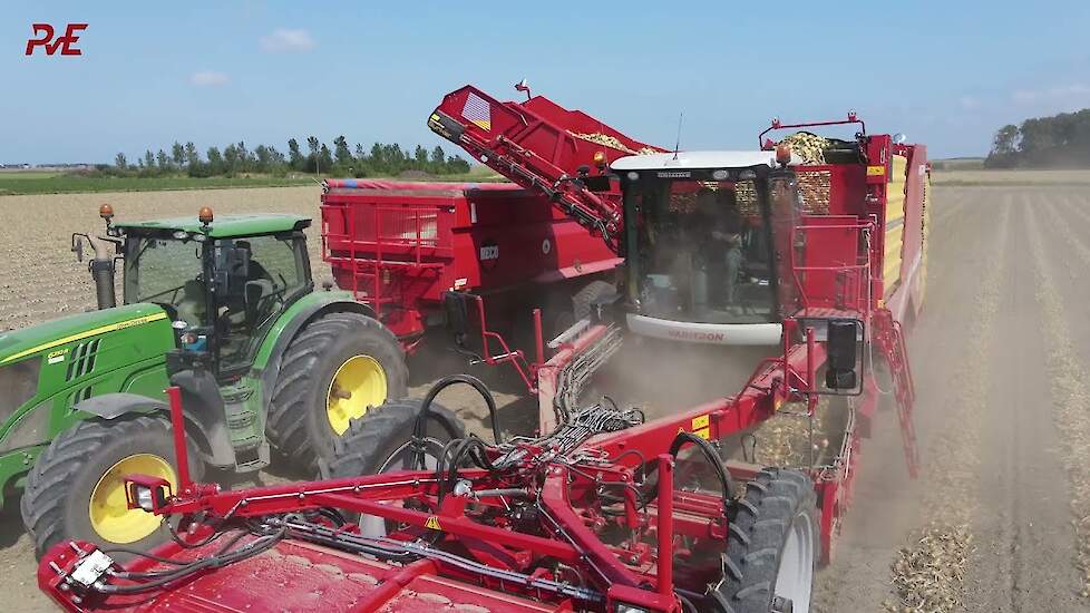 Hagelnieuwe Grimme Varitron van de Koninklijke Maatschap de Wilhelminapolder