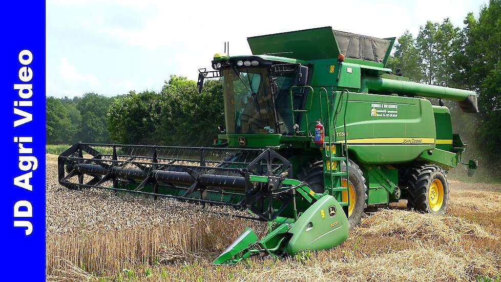 John Deere T550i | Graan oogst 2021 | Grain harvest | Reinders-van Rijswick Beesel | Getreideernte