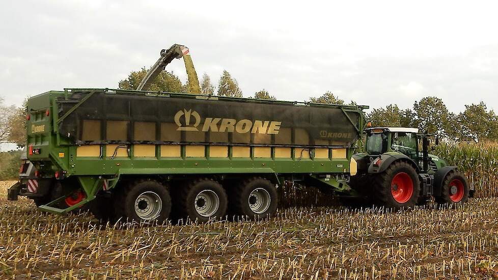 NEW ! Krone GX 520 bandwagen bij Loonbedrijf Kuunders