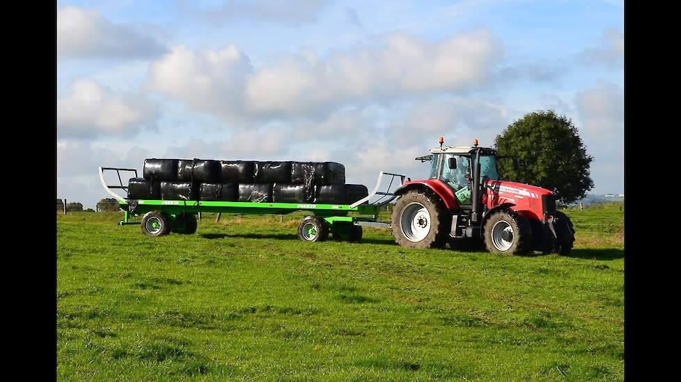 Joskin wago transport trailer voor strobalen en balen Trekkerweb
